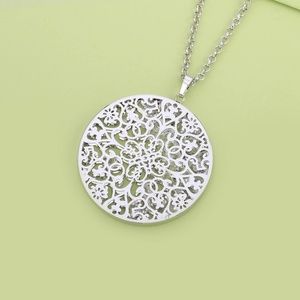New Silver plated crystal necklace pendant